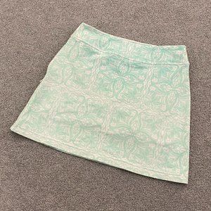 - Athleta Tennis/Everyday Skirt in Mint Green Floral Print SMALL  - F312